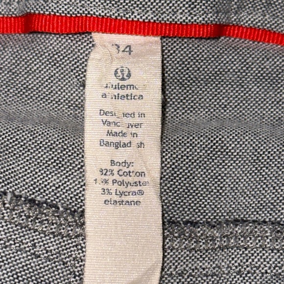 Lululemon Gray Flat Front Chino Shorts - Picture 6 of 6